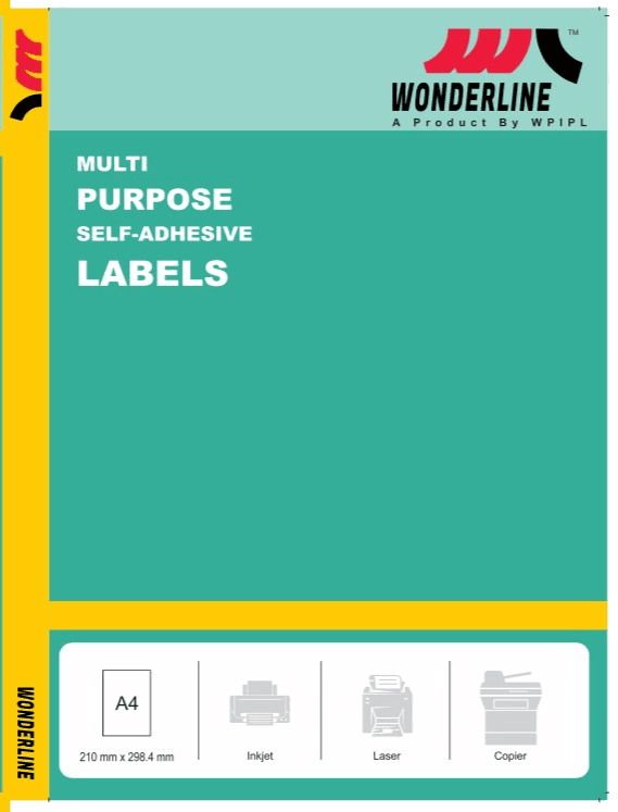 Wonderline self-adhesive labels product packaging